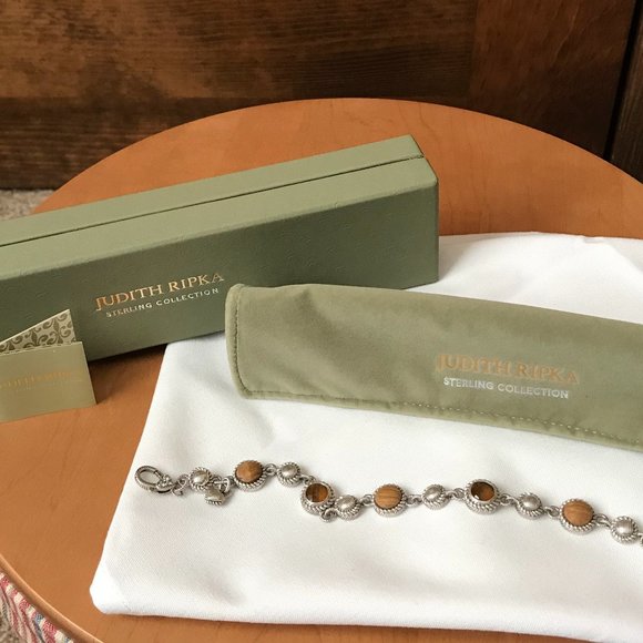 Judith Ripka Jewelry - Judith Ripka Textured Silver Links Bracelet